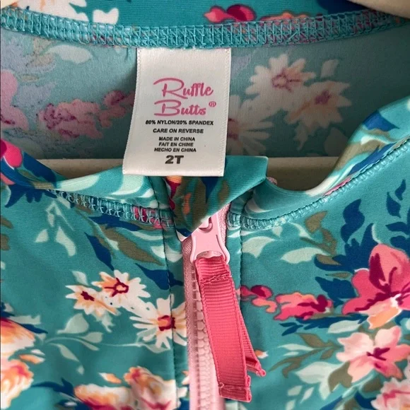 Ruffle Butts long sleeve 2-piece swimsuit - Picture 3 of 6